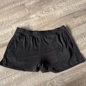 rag & bone Black Knit Athletic Shorts